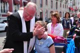 2011 Lourdes Pilgrimage - Archbishop Dolan with Malades (56/267)